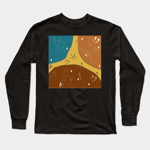 Abstract Long Sleeve T-Shirt by KristinaStellar 